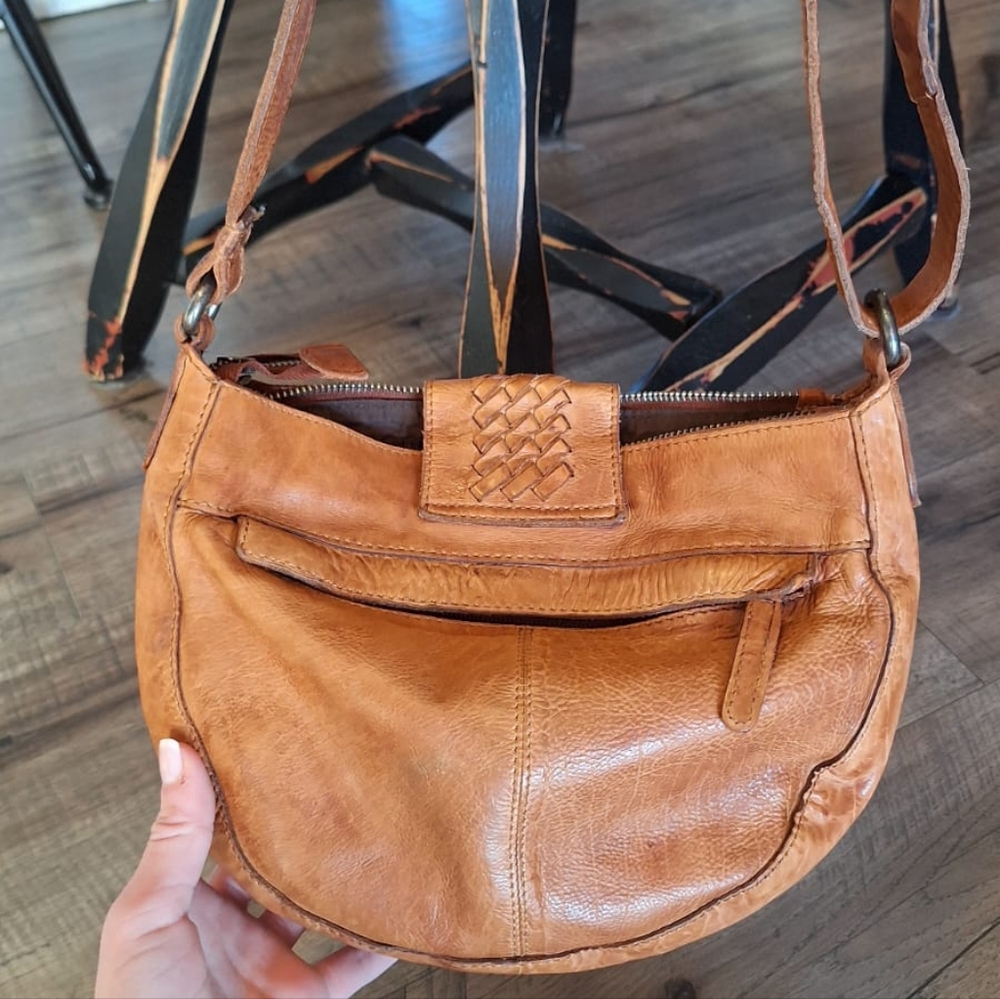 Soft leather shoulder purse